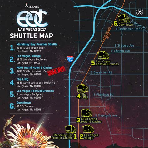 edc shuttle locations.